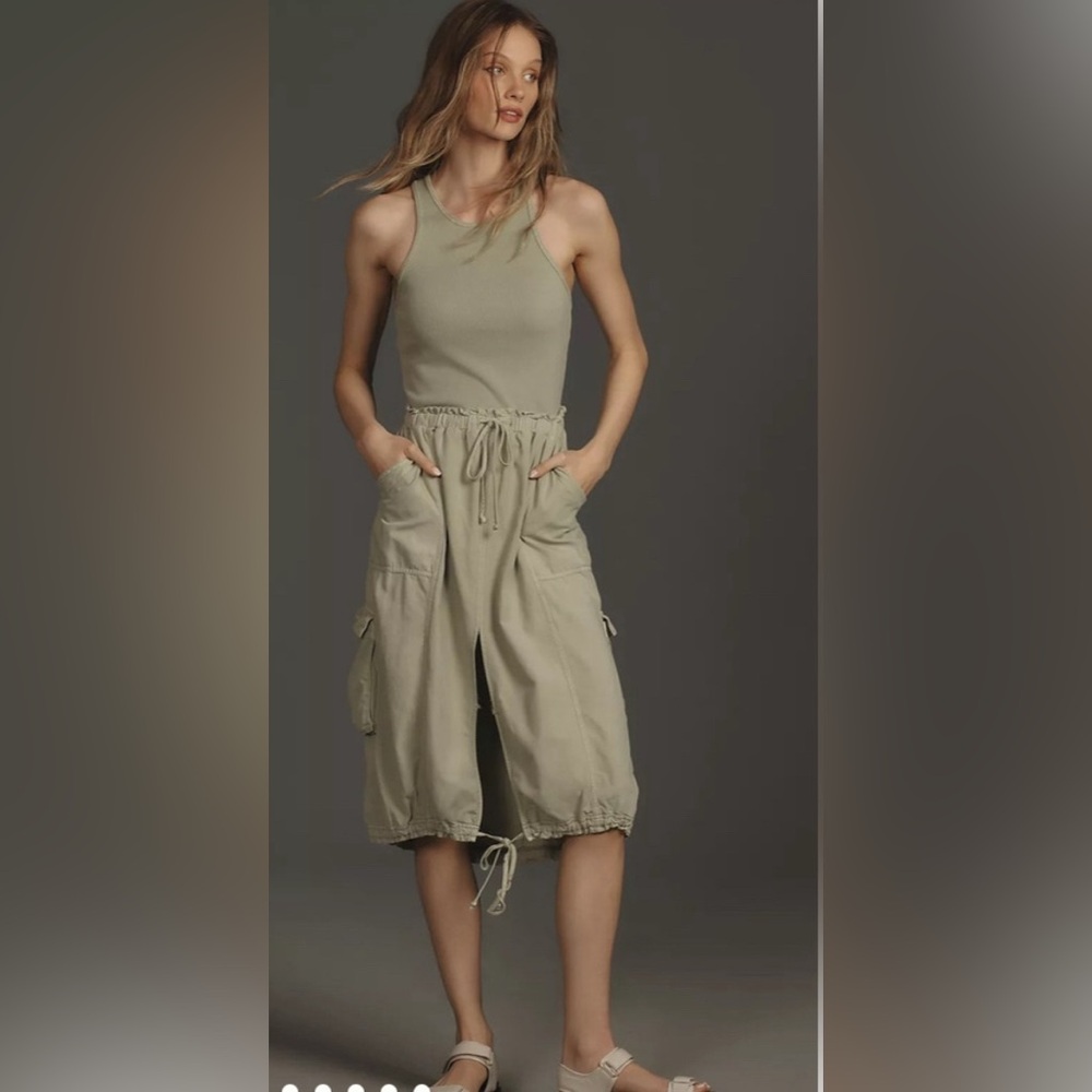 Anthropologie daily practice Olive Green dress